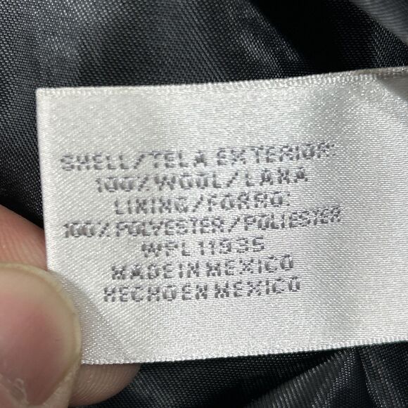 Worthington Women's Trench Coat Wool Blend Size 10 Black Length 48" - Picture 13 of 14